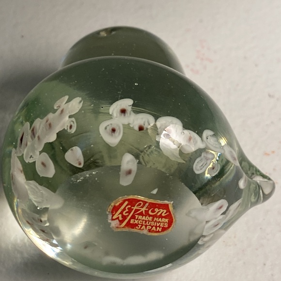 Vintage Lefton Art Glass Bird Figurine Paperweight - Picture 5 of 8